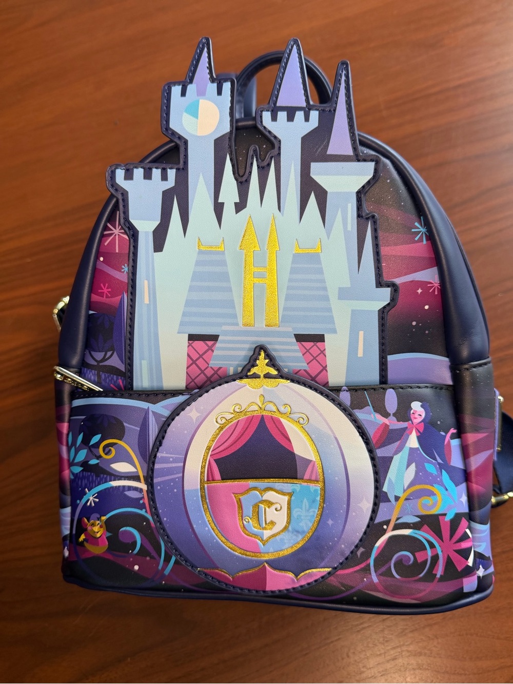 Disney Loungefly Cinderella’s Enchanted Castle Mini Backpack - Purple